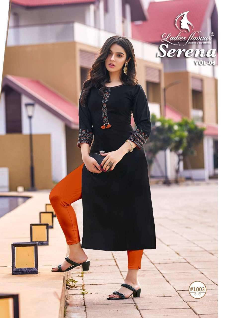 Ladies Flavour Serena vol-6 Kurti Wholesale catalog