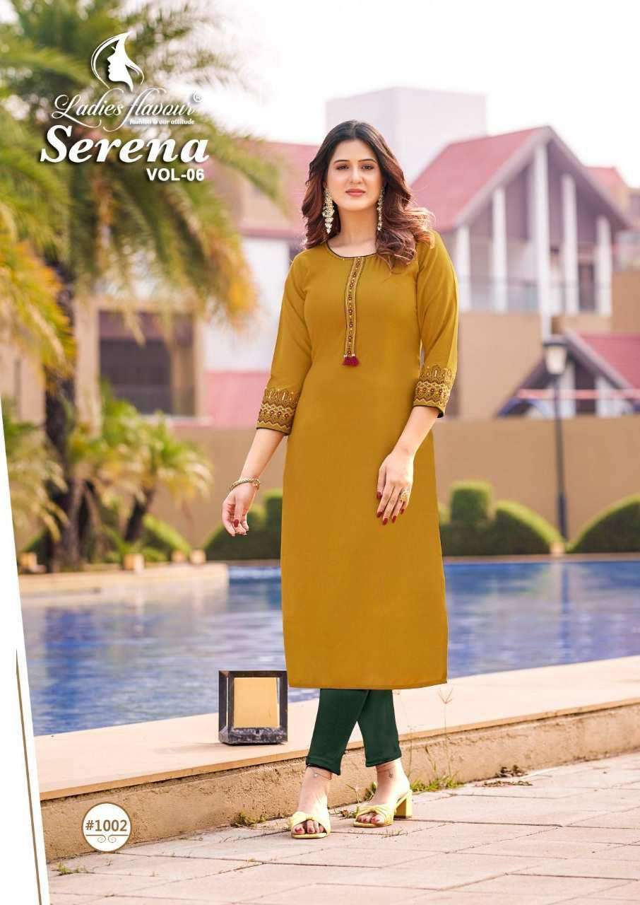 Ladies Flavour Serena vol-6 Kurti Wholesale catalog