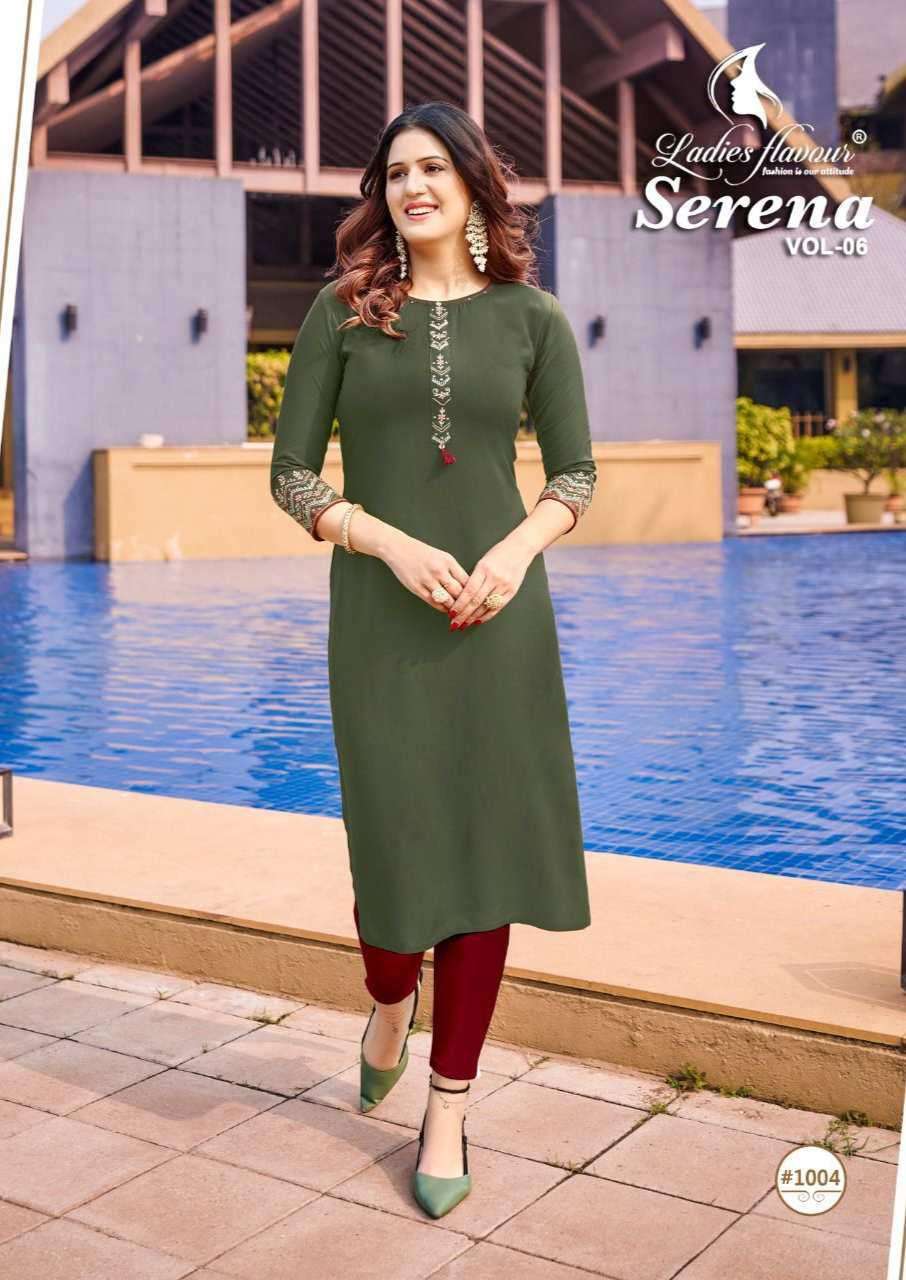 Ladies Flavour Serena vol-6 Kurti Wholesale catalog