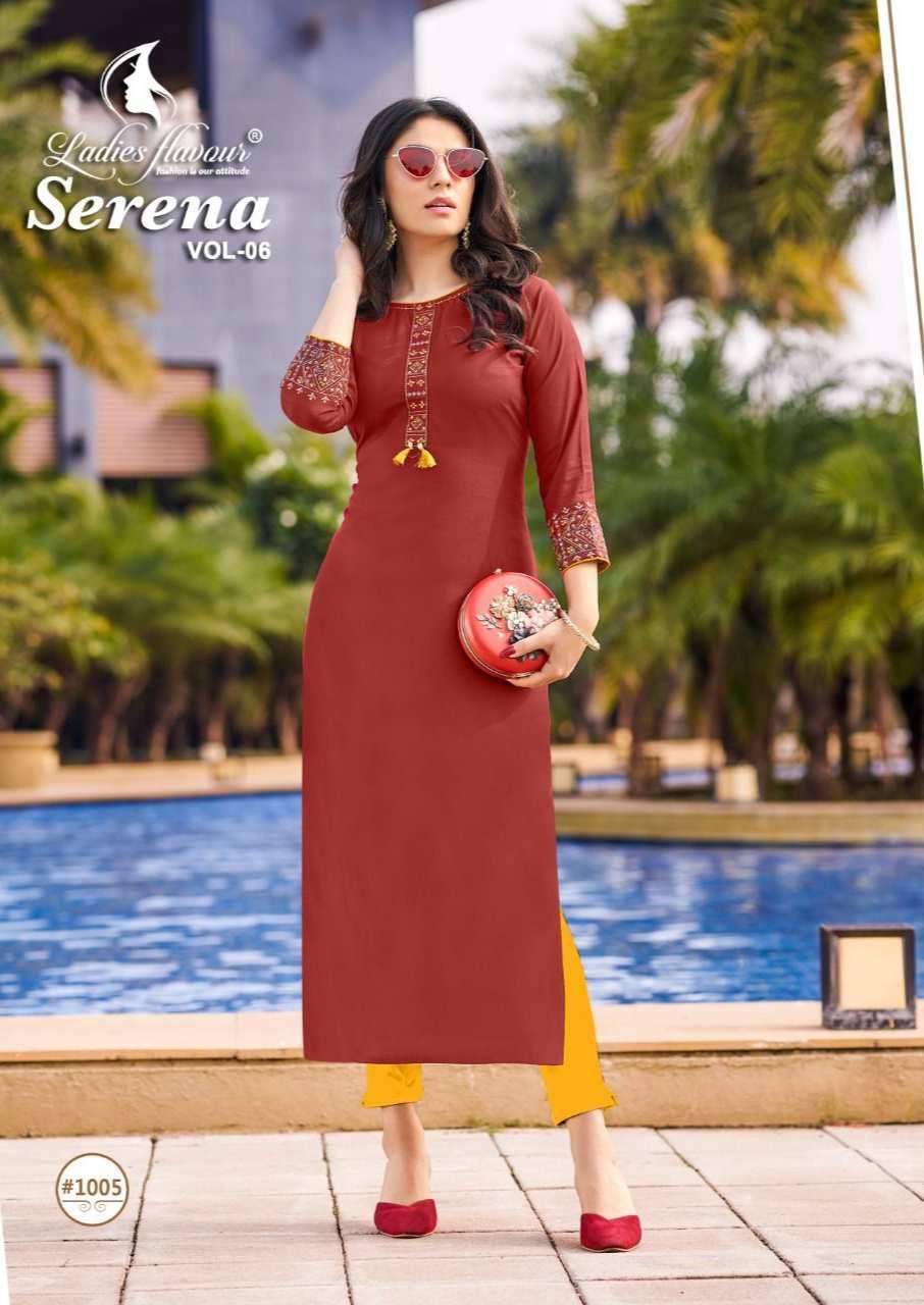 Ladies Flavour Serena vol-6 Kurti Wholesale catalog