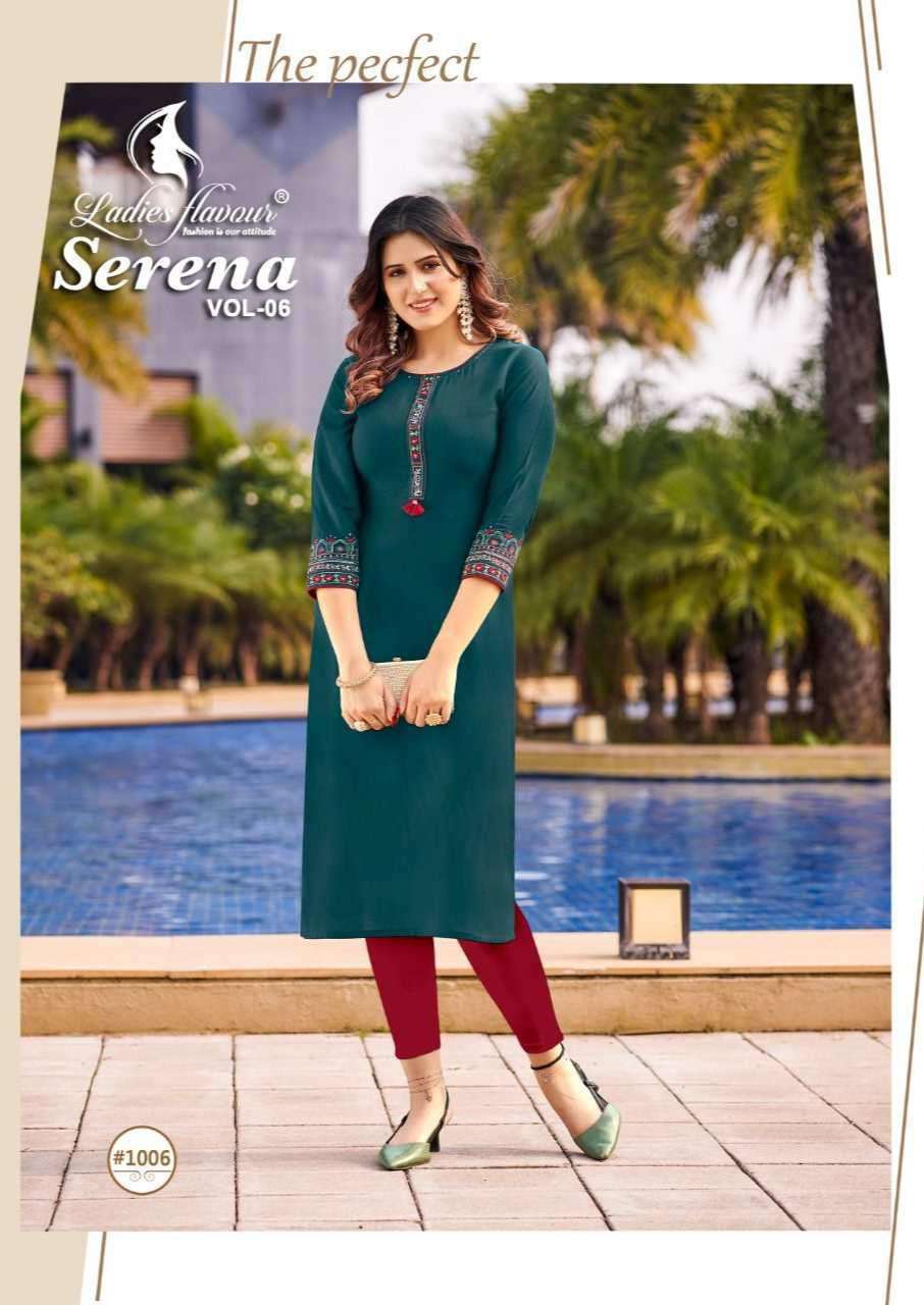 Ladies Flavour Serena vol-6 Kurti Wholesale catalog