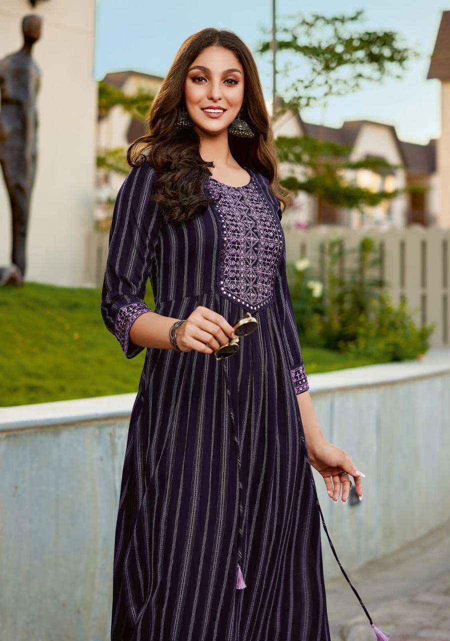 Ladies Flavour Special  Nyra Cut collection Kurti Status Wholesale catalog