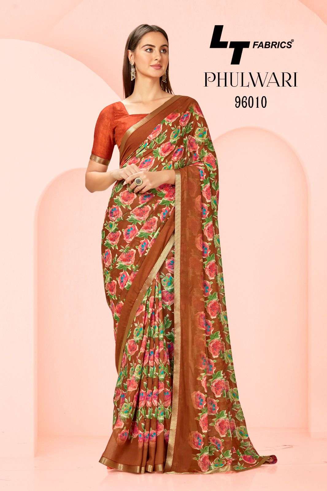 Lt Phulwari Floral Printed Regular Wear Saree Wholesale catalog