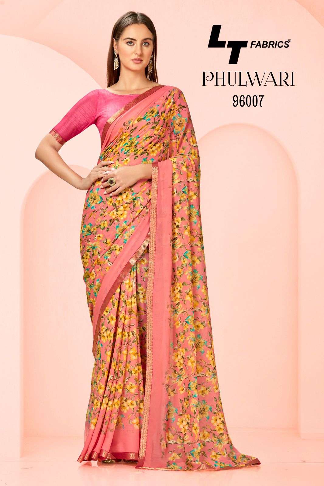 Lt Phulwari Floral Printed Regular Wear Saree Wholesale catalog