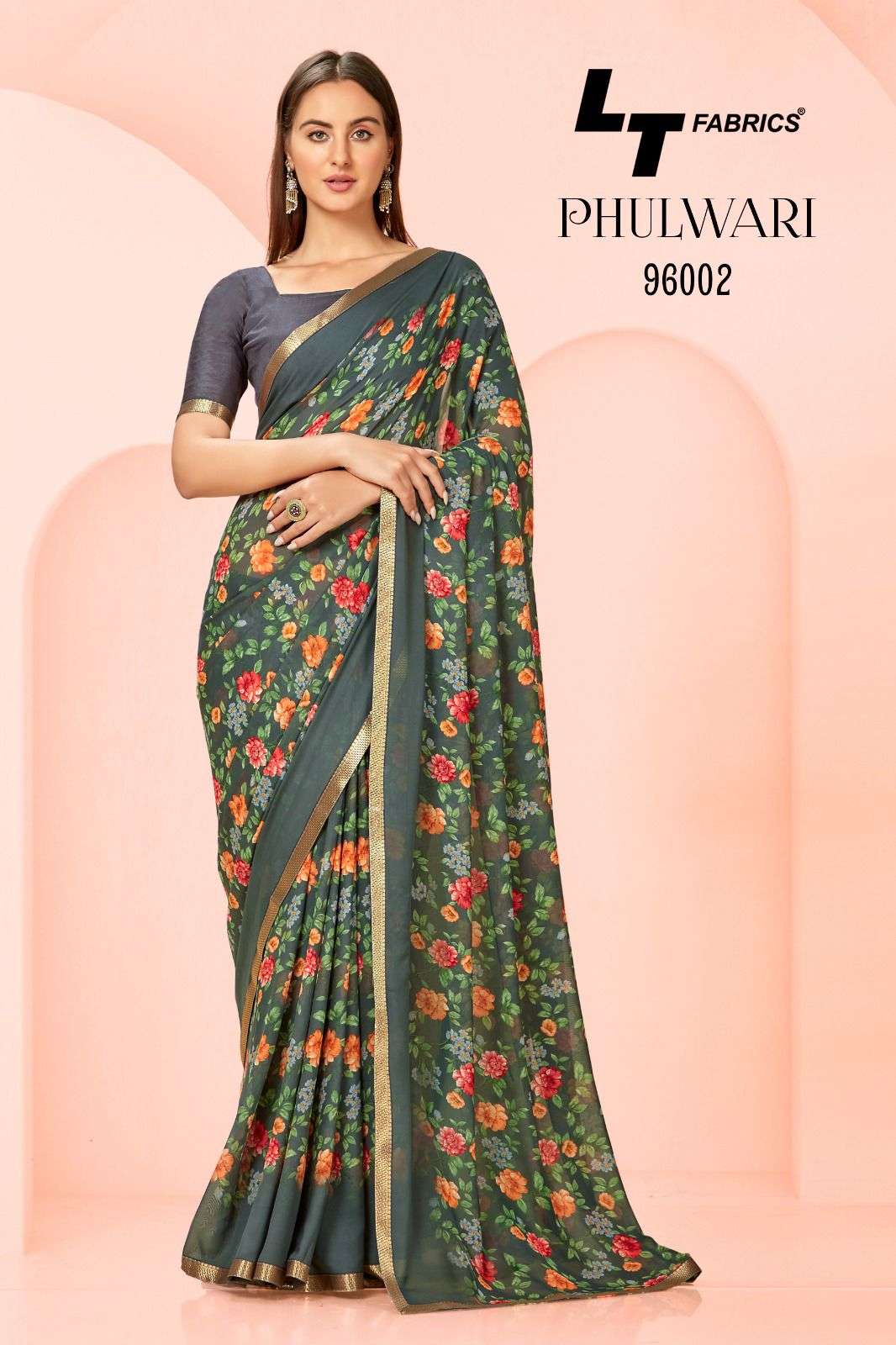 Lt Phulwari Floral Printed Regular Wear Saree Wholesale catalog