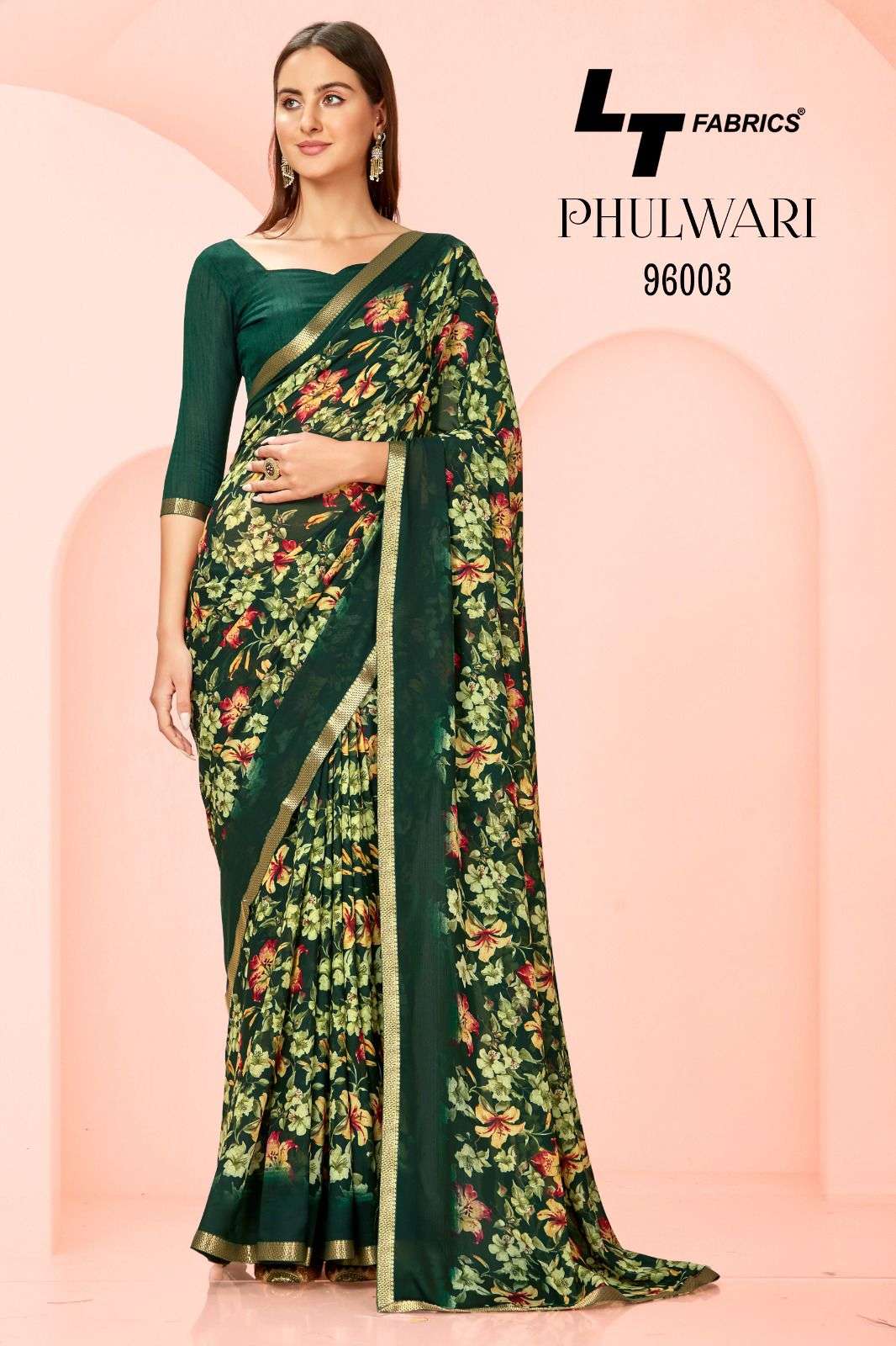 Lt Phulwari Floral Printed Regular Wear Saree Wholesale catalog