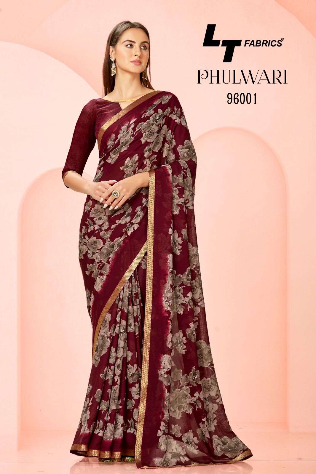 Lt Phulwari Floral Printed Regular Wear Saree Wholesale catalog