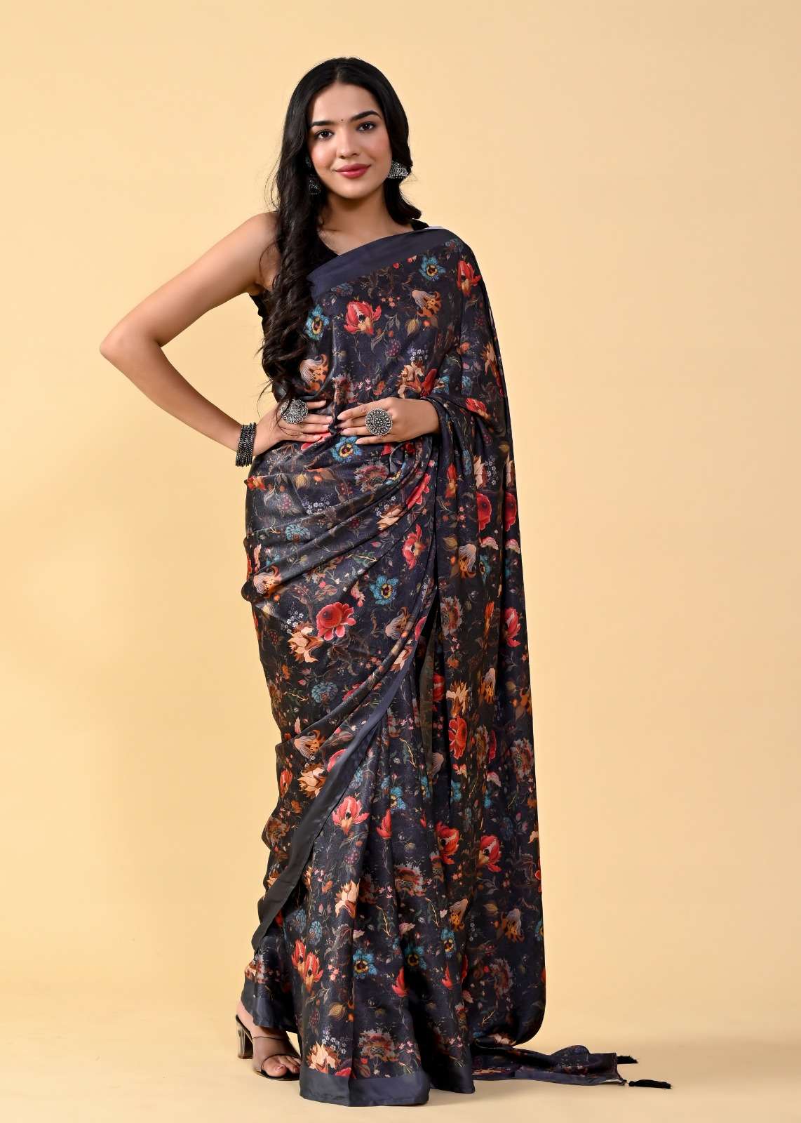 Lucaya Vol 2 Fancy Floral Printed Silk Saree Wholesale catalog