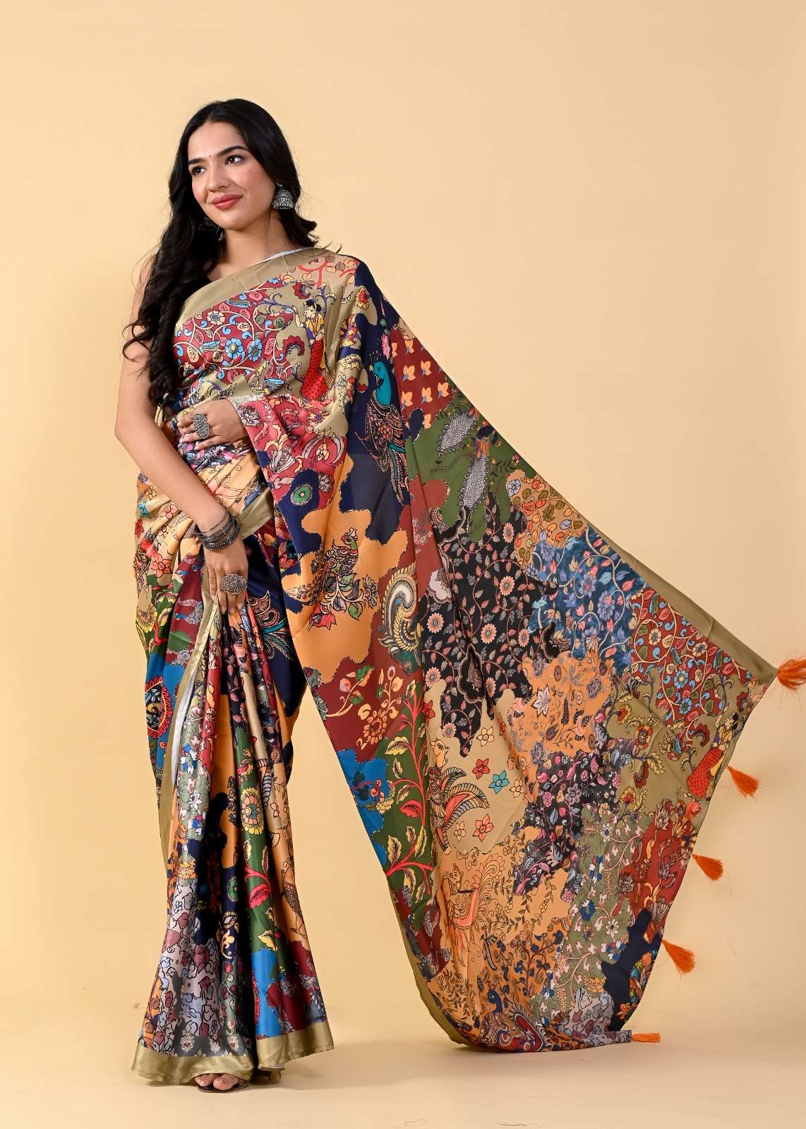Lucaya Vol 2 Fancy Floral Printed Silk Saree Wholesale catalog