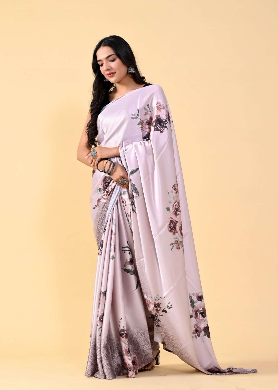 Lucaya Vol 2 Fancy Floral Printed Silk Saree Wholesale catalog