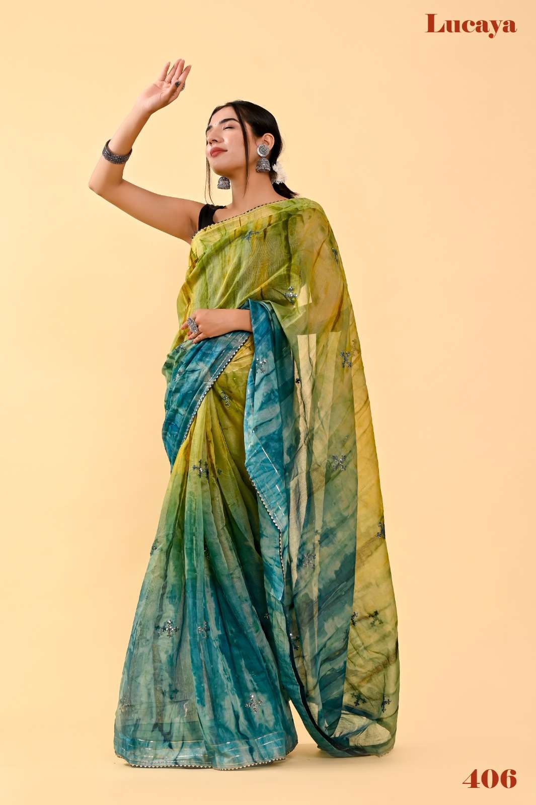 Lucaya Vol 4 Multicolor Fancy Cotton Saree Wholesale catalog
