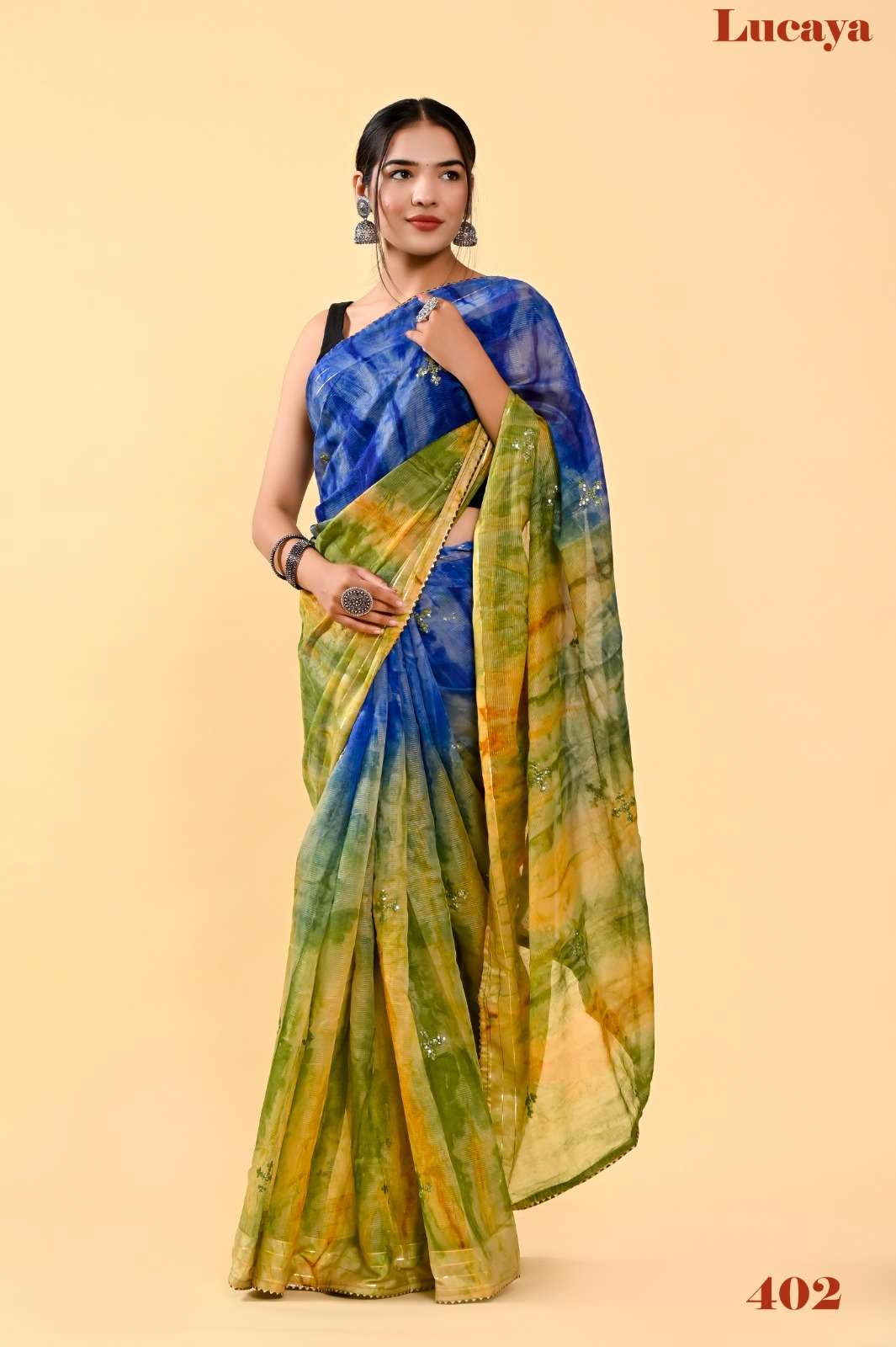Lucaya Vol 4 Multicolor Fancy Cotton Saree Wholesale catalog