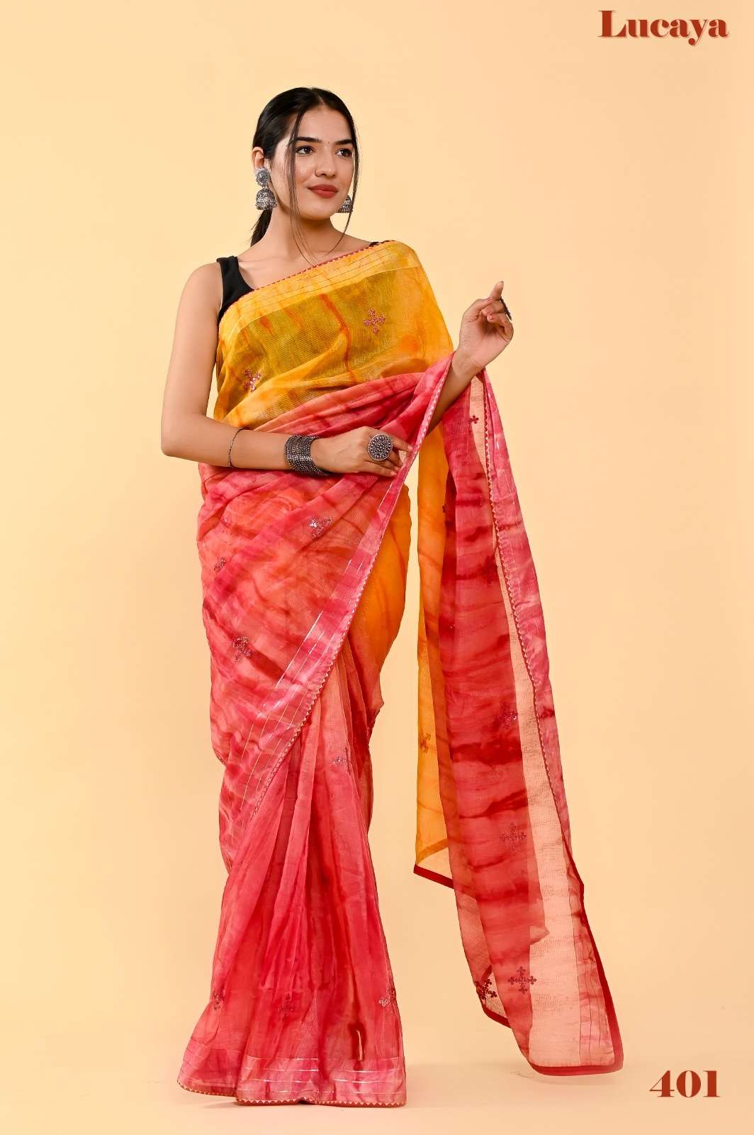 Lucaya Vol 4 Multicolor Fancy Cotton Saree Wholesale catalog