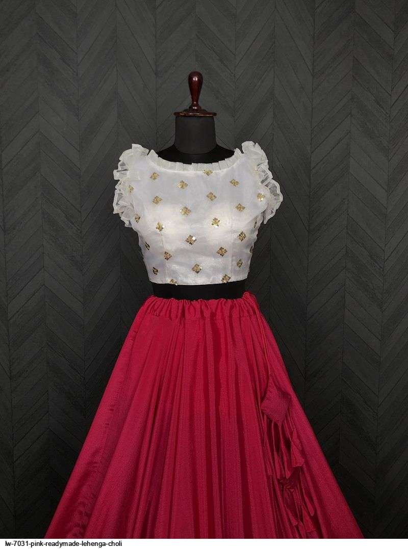 LW 7031 PINK READYMADE LEHENGA CHOLI Wholesale catalog