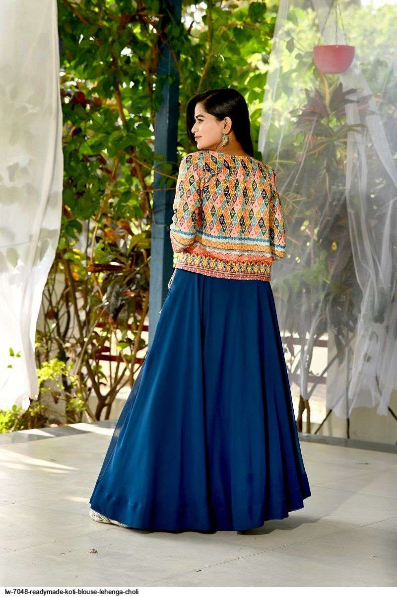 LW 7048 READYMADE KOTI BLOUSE LEHENGA CHOLI Wholesale catalog