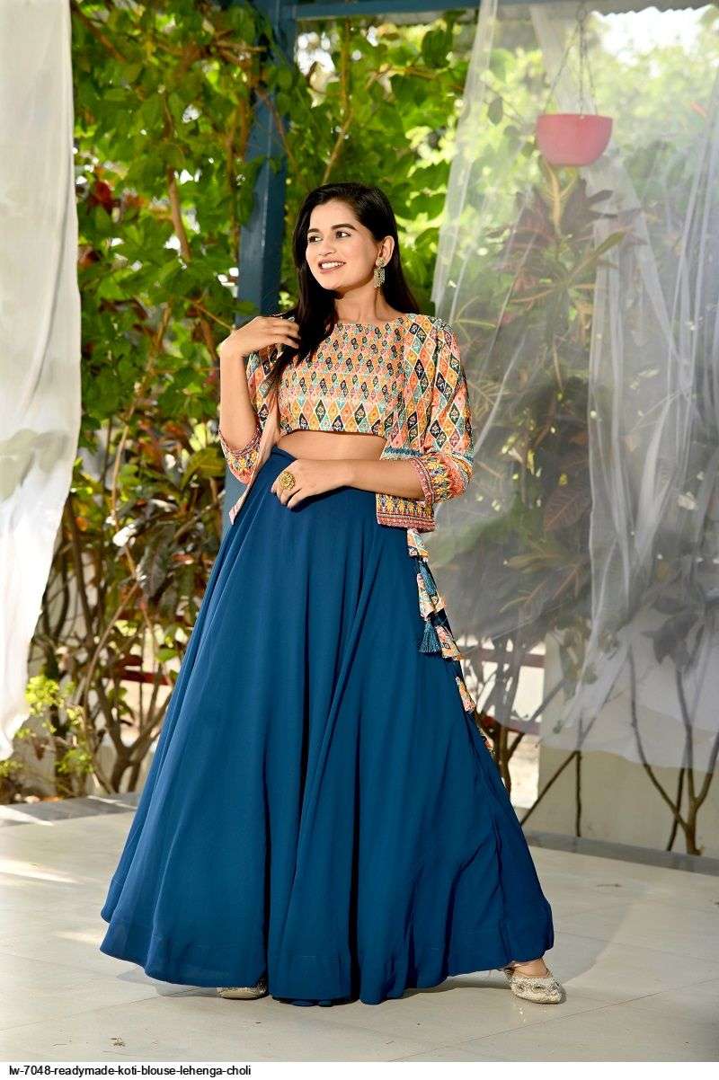 LW 7048 READYMADE KOTI BLOUSE LEHENGA CHOLI Wholesale catalog