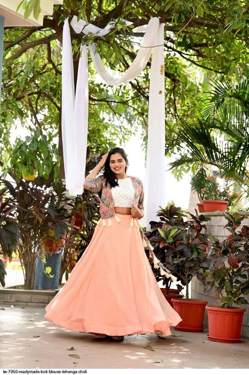 LW 7050 READYMADE KOTI BLOUSE LEHENGA CHOLI Wholesale catalog