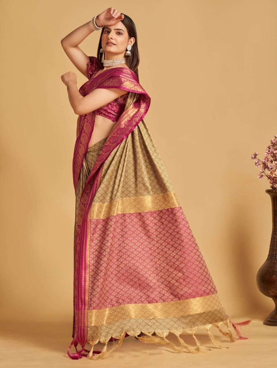 Maahi 93 Party Style Banarasi SIlk Saree Wholesale catalog