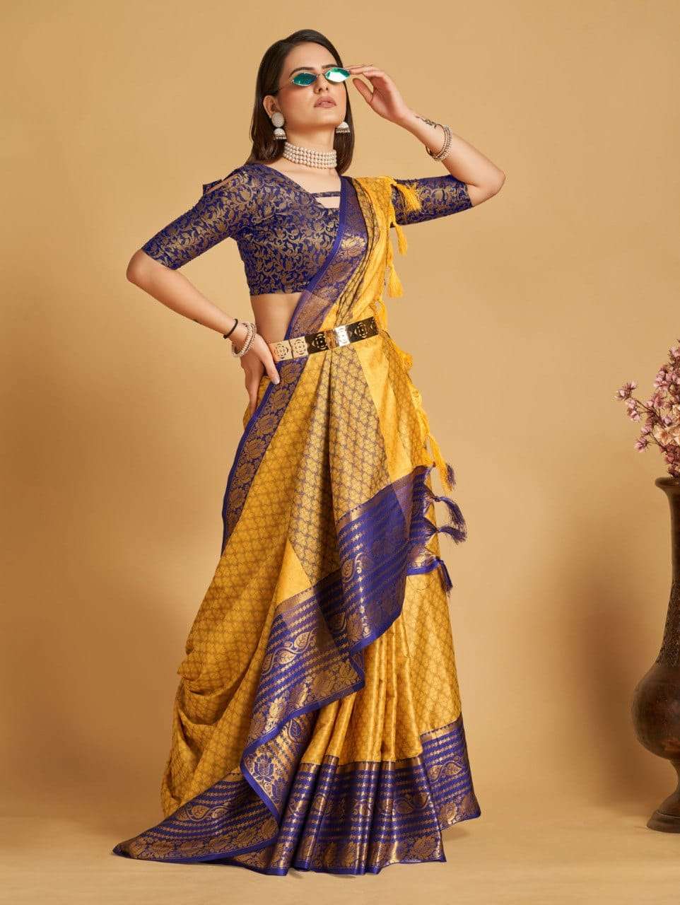 Maahi 93 Party Style Banarasi SIlk Saree Wholesale catalog