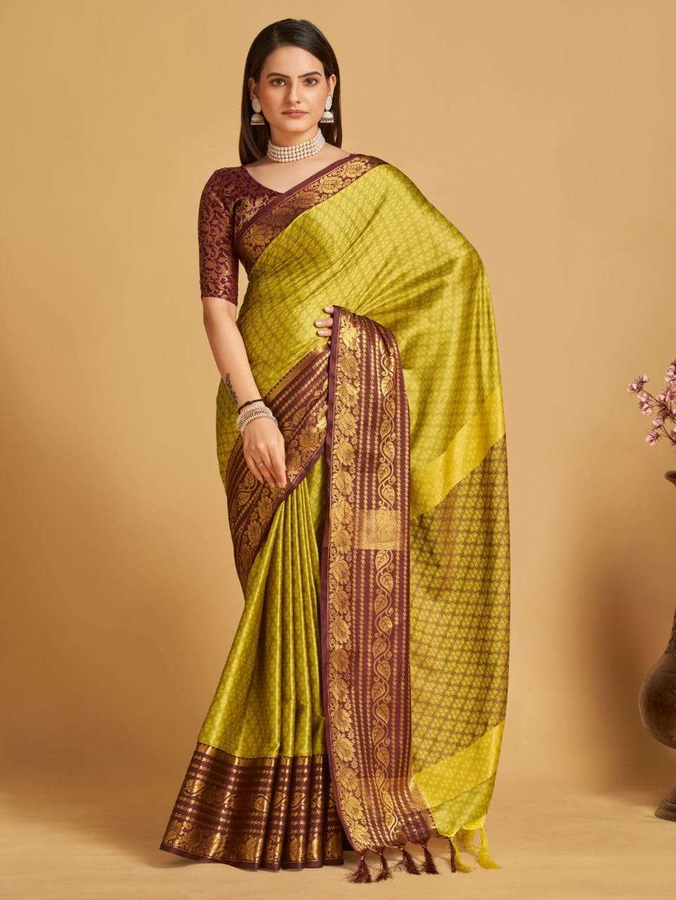 Maahi 93 Party Style Banarasi SIlk Saree Wholesale catalog