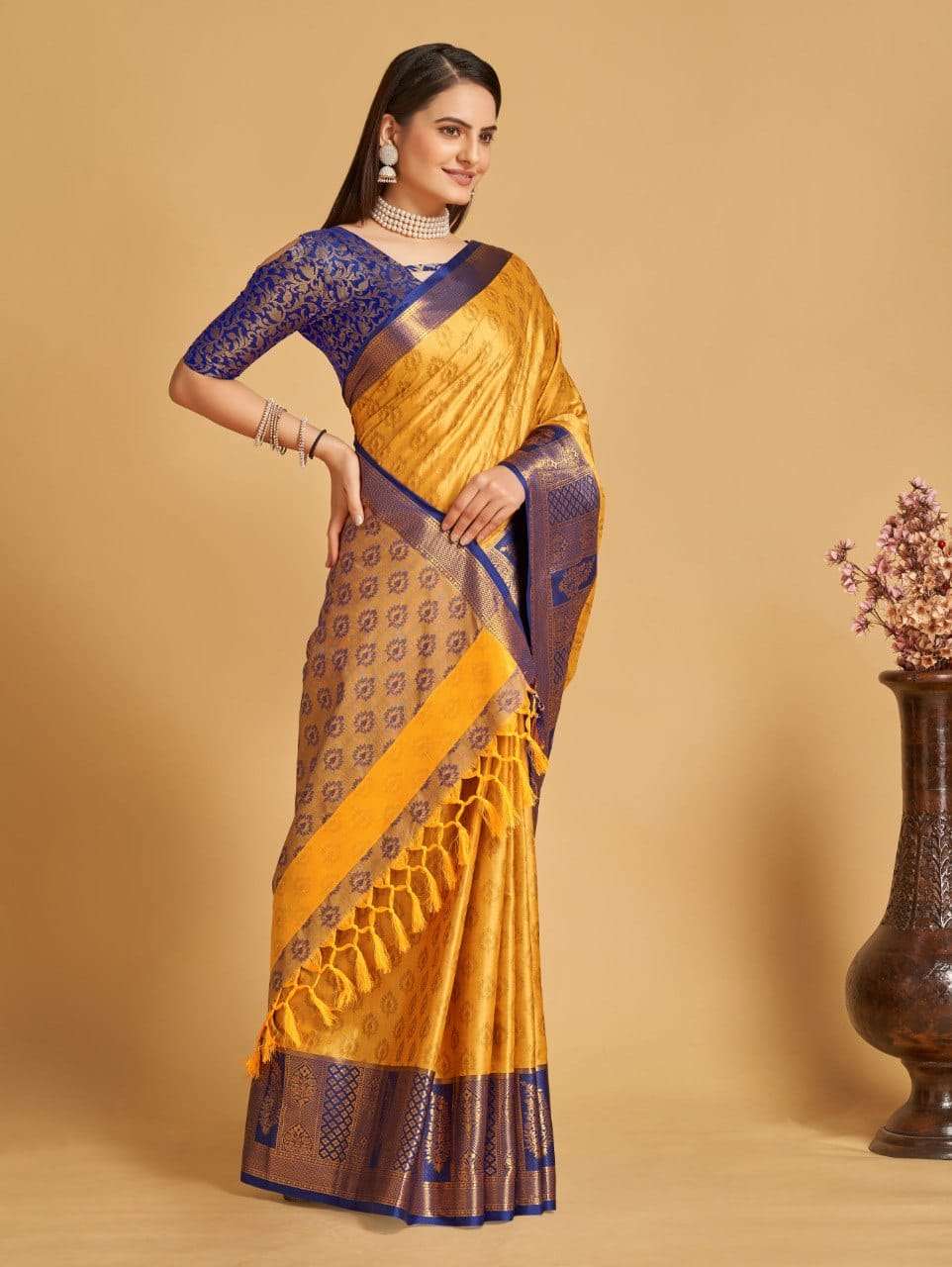 Maahi 94 Casual Wear Banarasi SIlk Saree Wholesale catalog
