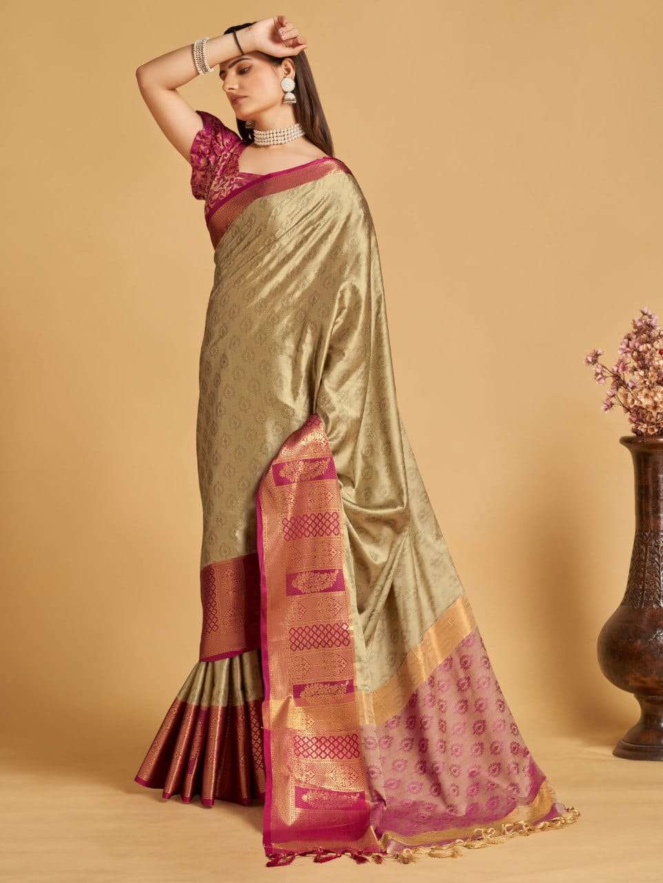 Maahi 94 Casual Wear Banarasi SIlk Saree Wholesale catalog
