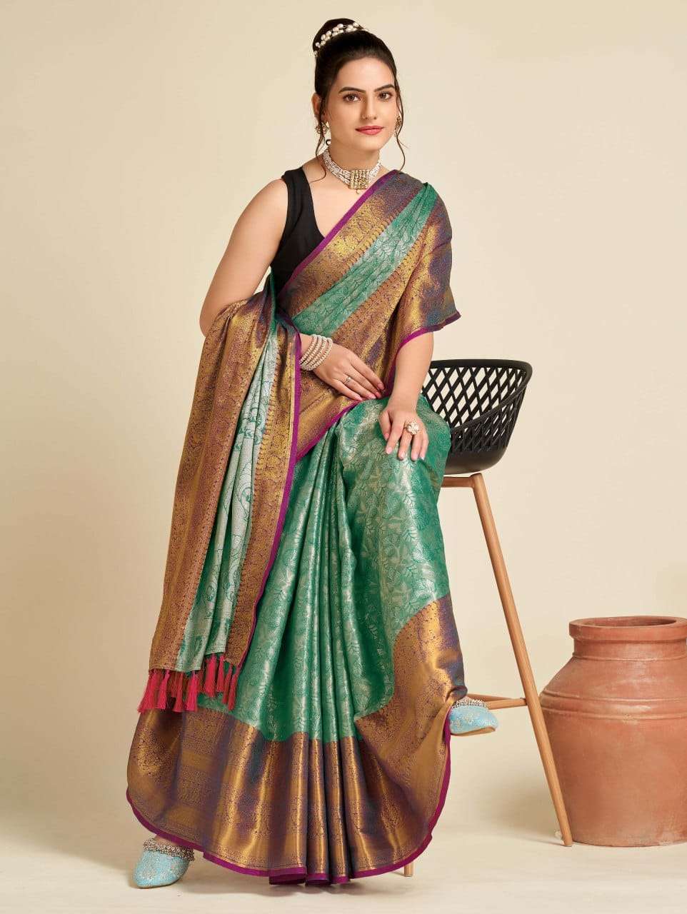 Maahi 98 Party Wear Designer Banarasi Silk Saree Wholesale catalog