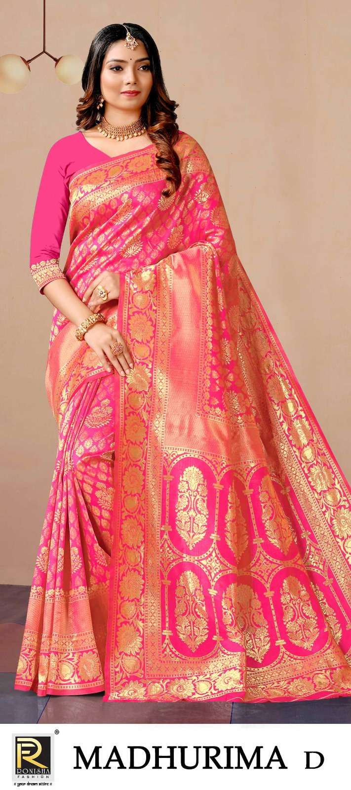 Madhurima  by Ronisha saree silk fabrics super hit collecton Wholesale catalog