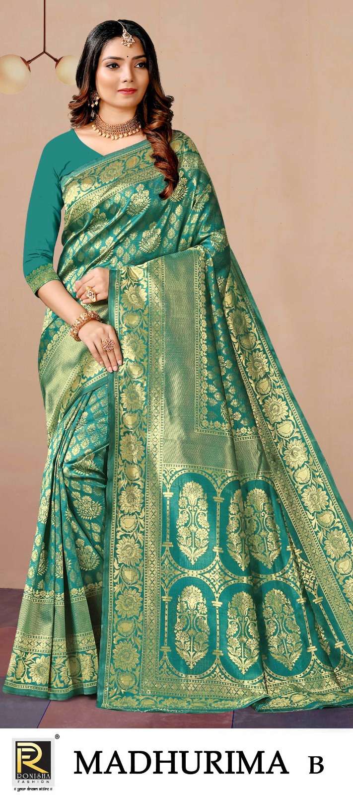 Madhurima  by Ronisha saree silk fabrics super hit collecton Wholesale catalog