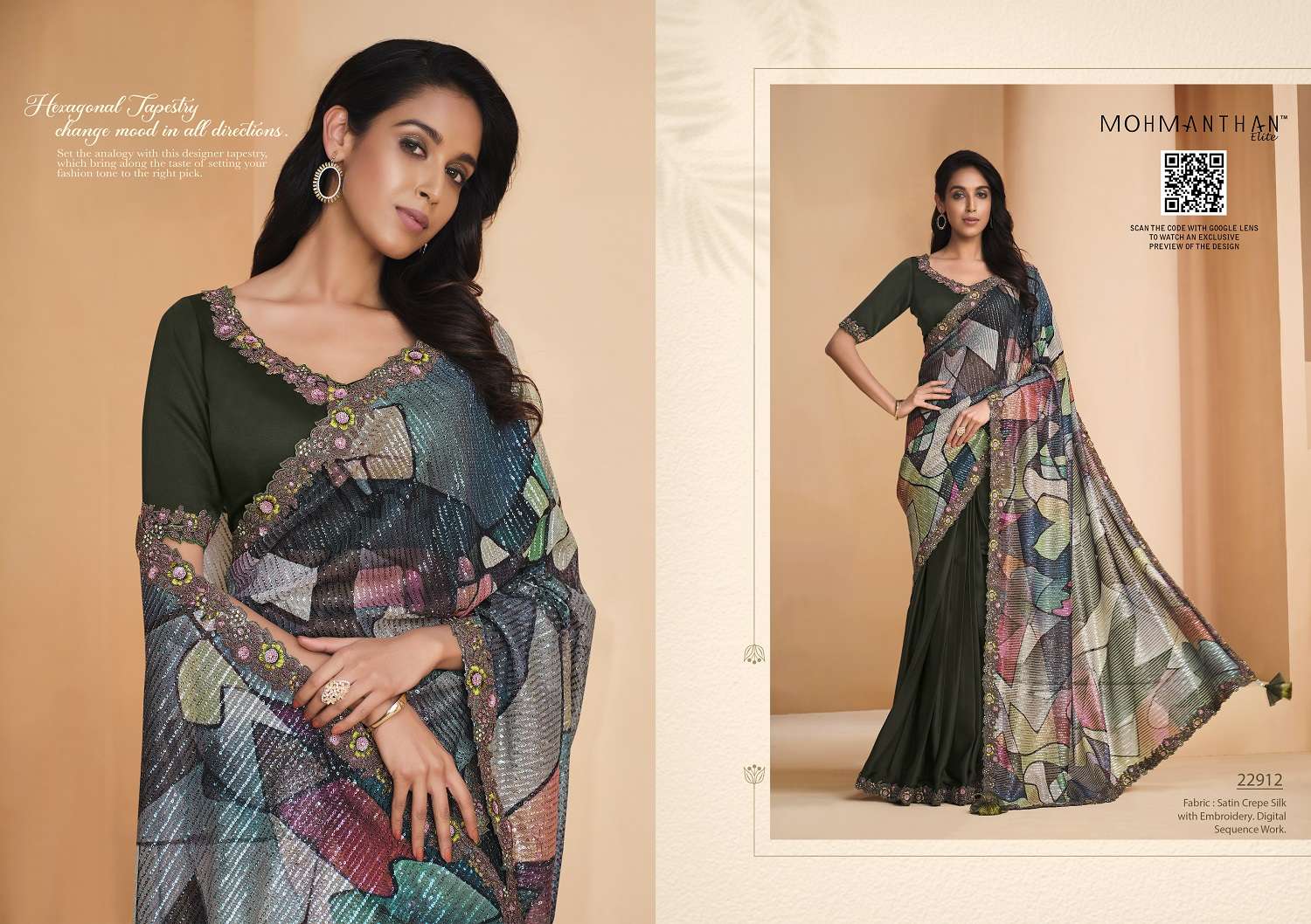 Mahotsav Mohmanthan Elite Yavanika Designer Silk Saree Collection Wholesale catalog