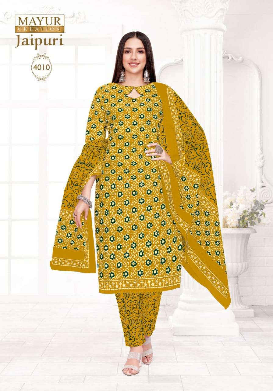 Patidar Jaipuri Queen Vol 1 Readymade Cotton Suit Collection Design Catalog