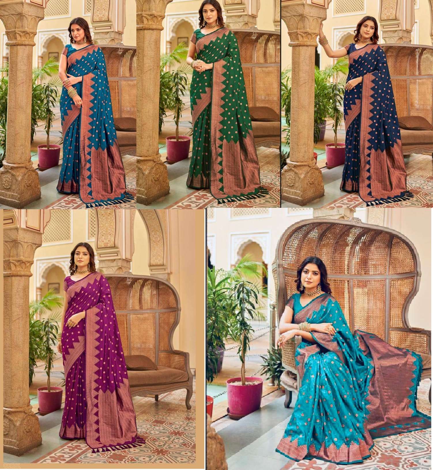 Mcazo 579 Traditional Designer Soft Silk Saree Wholesale catalog