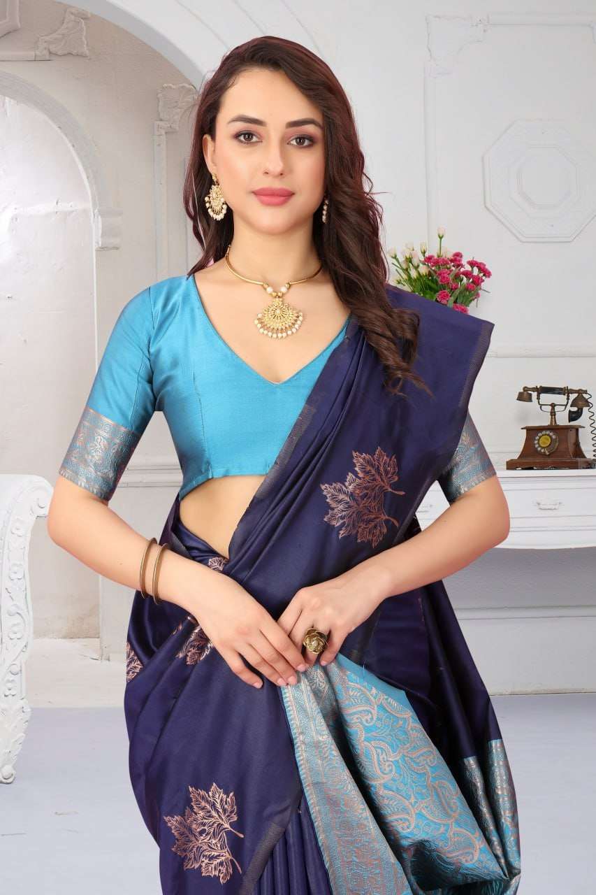 Mcazo 581 And 584 Casual Softy Silk Saree Wholesale catalog