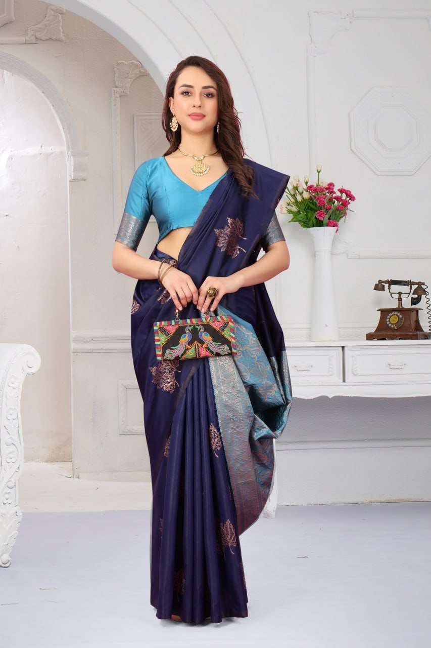 Mcazo 581 And 584 Casual Softy Silk Saree Wholesale catalog