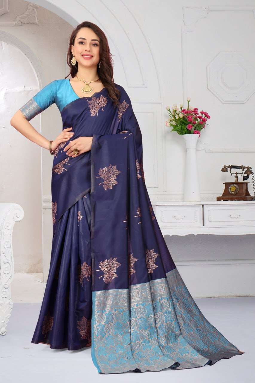 Mcazo 581 And 584 Casual Softy Silk Saree Wholesale catalog