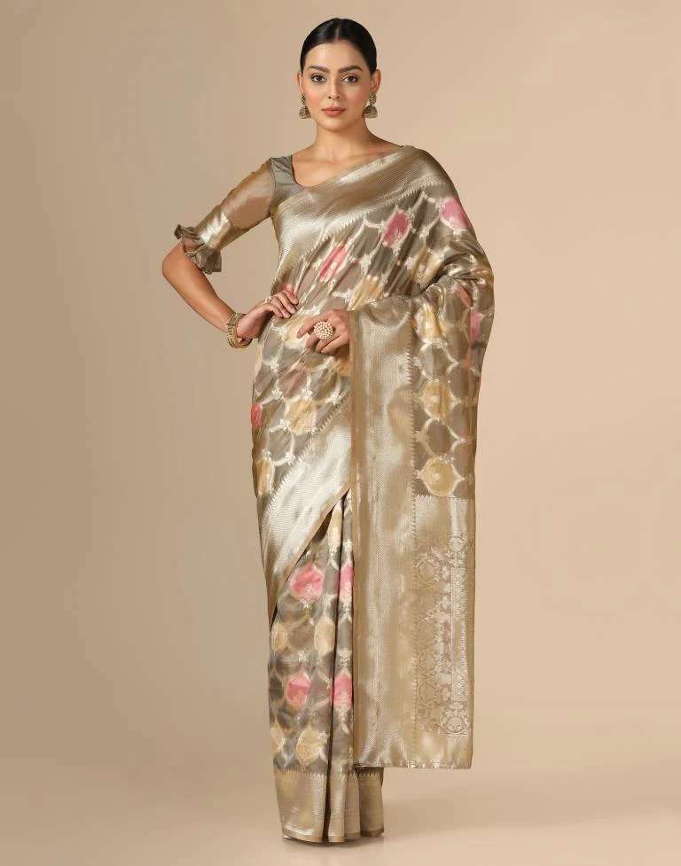 Meera 156 Designer Banarasi Organza Silk Saree Wholesale catalog