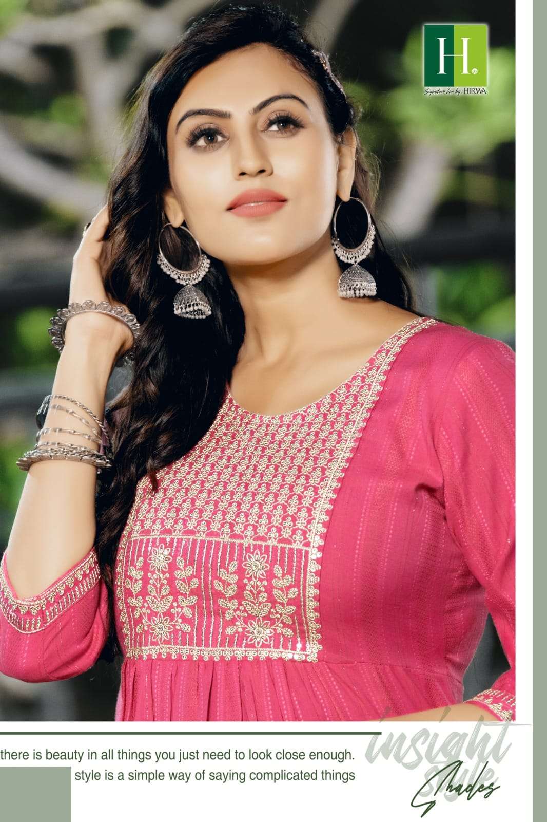 NAIRA  Self-Woven Fancy Viscose Rayon Kurati Wholesale catalog