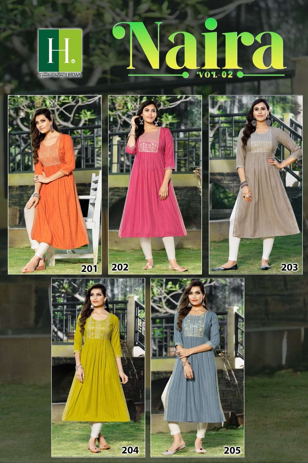 NAIRA  Self-Woven Fancy Viscose Rayon Kurati Wholesale catalog