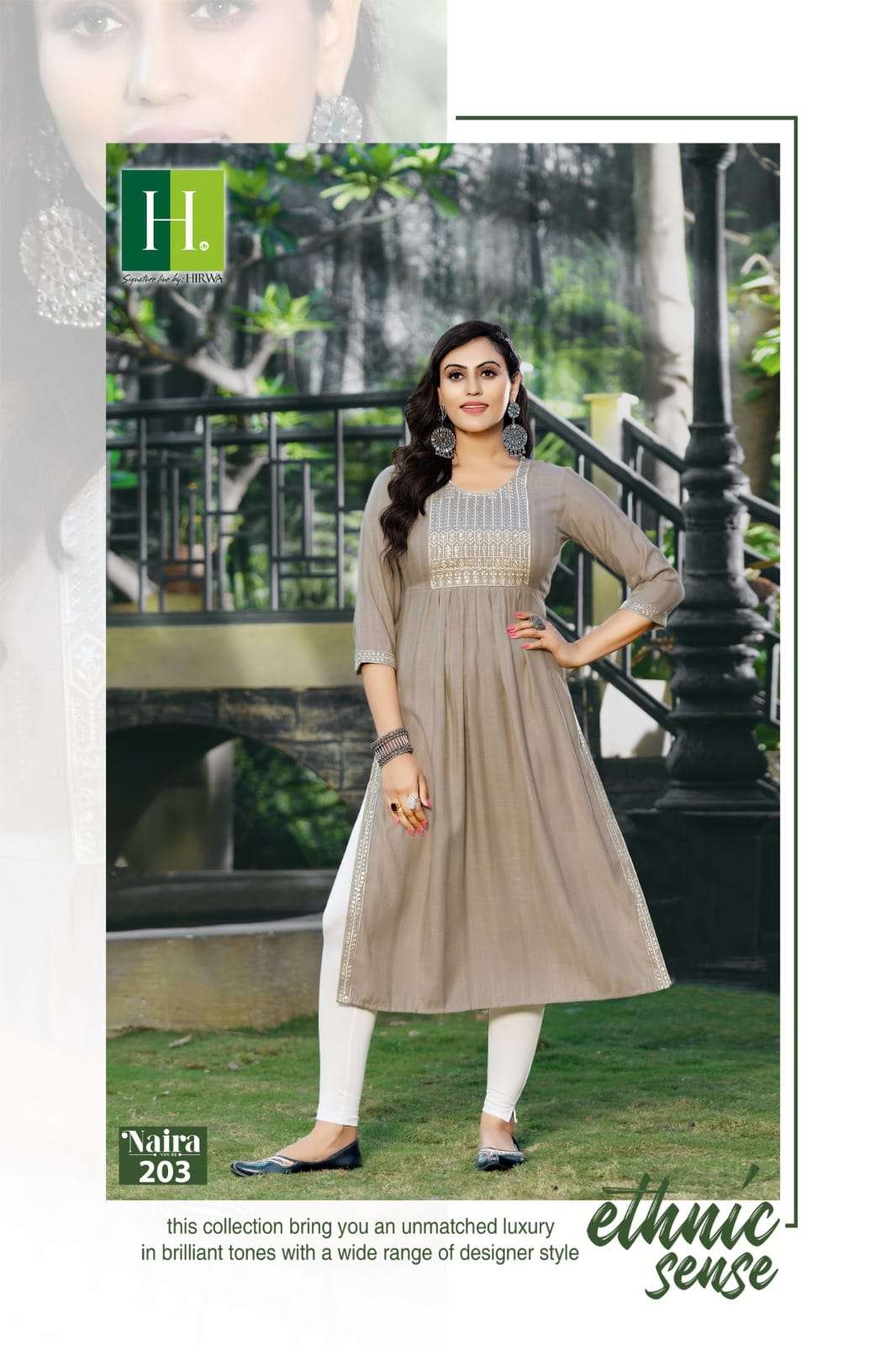 NAIRA  Self-Woven Fancy Viscose Rayon Kurati Wholesale catalog