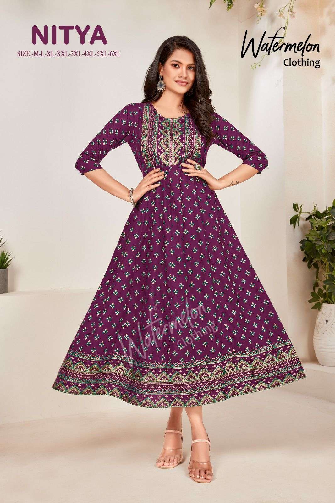 NITYA HEAVY RAYON KHADI GOLD PRINT Kurti Wholesale catalog