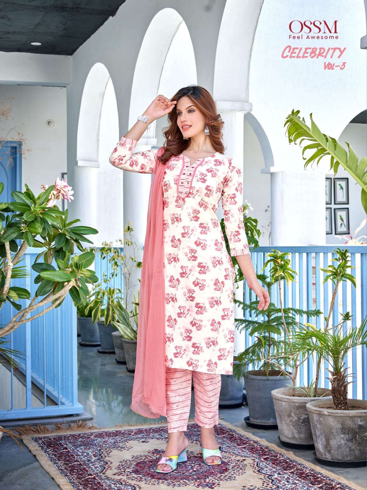 OSSM CELEBRITY Vol 03 Cotton Kurti Wholesale catalog