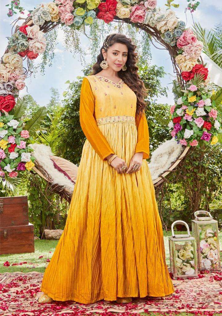 Party Wear Kurti Gown at Wholesale Catalog