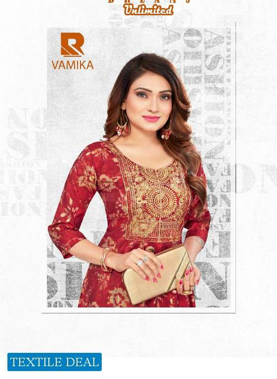 Raashi Vamika Embroidery Kurtis wholesale catalog
