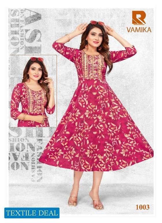 Raashi Vamika Embroidery Kurtis wholesale catalog