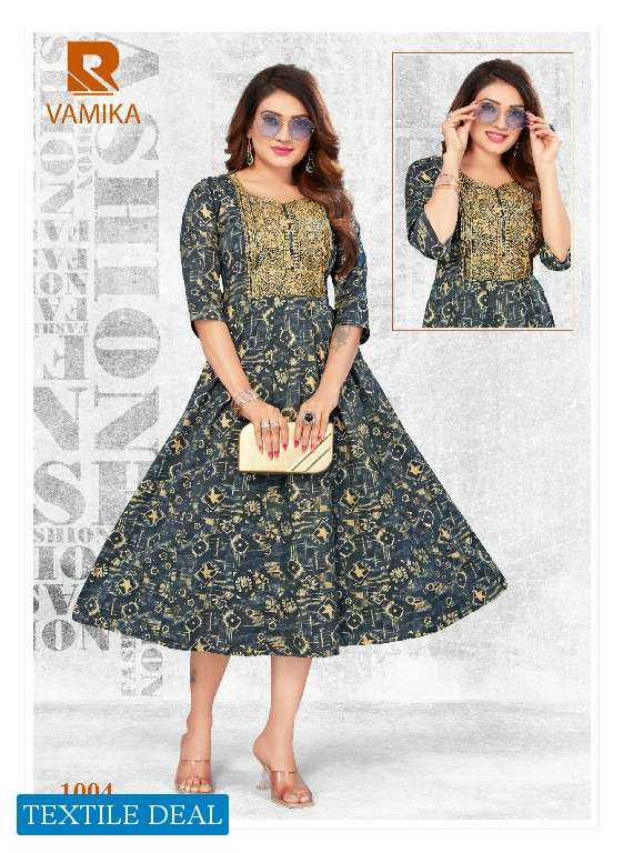 Raashi Vamika Embroidery Kurtis wholesale catalog