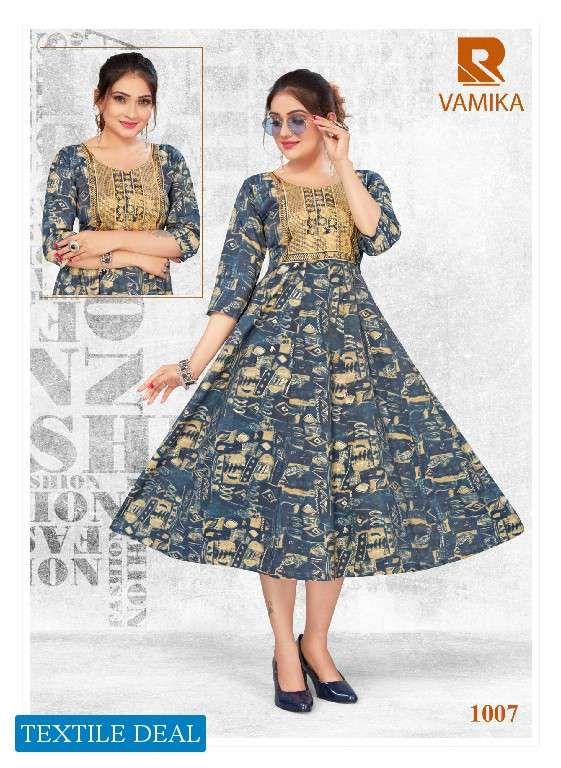 Raashi Vamika Embroidery Kurtis wholesale catalog