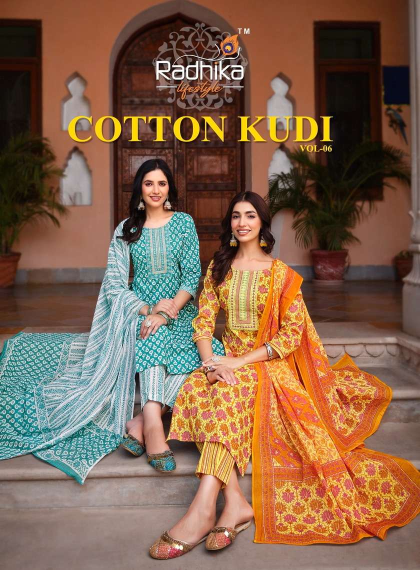 RADHIKA  beautifully Cotton Kurti Wholesale catalog