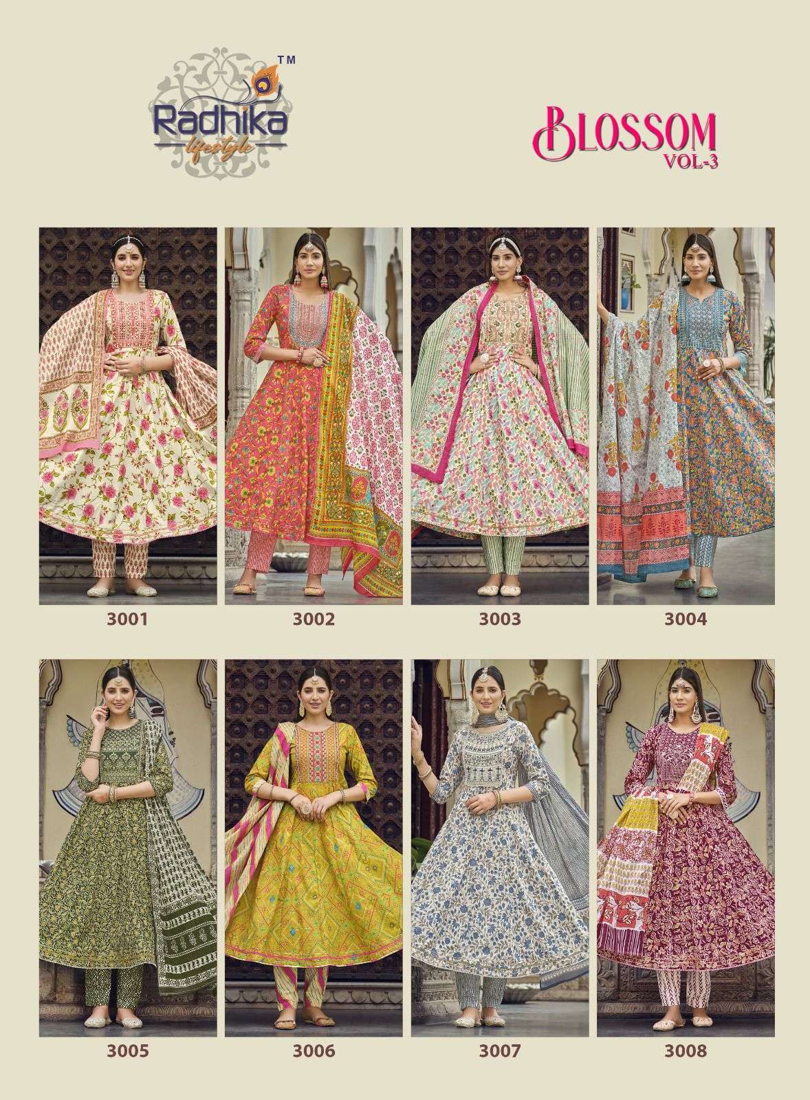 RADHIKA BLOSSOM VOL - 3 Cotton Kurti Wholesale catalog