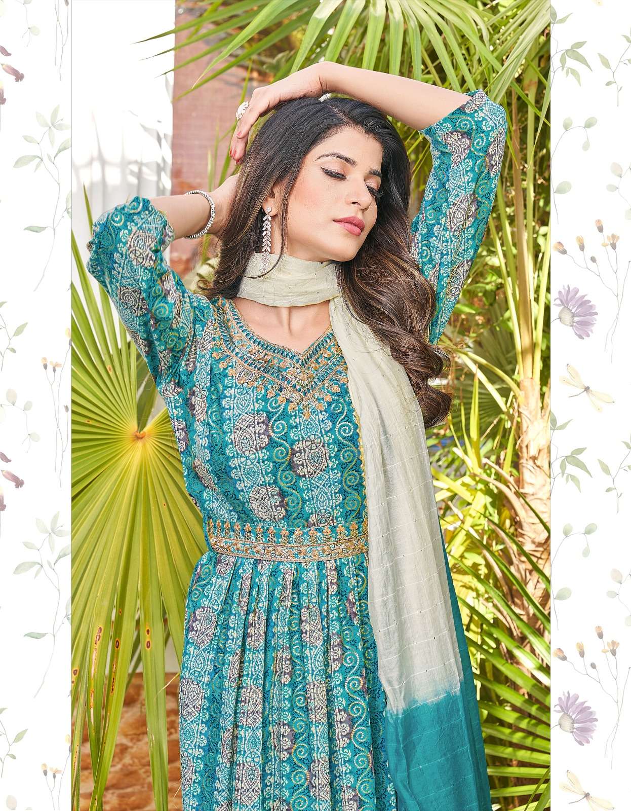 RADHIKA lifestyle LIMELIGHT VOL 1  top pant dupatta 3 pics 