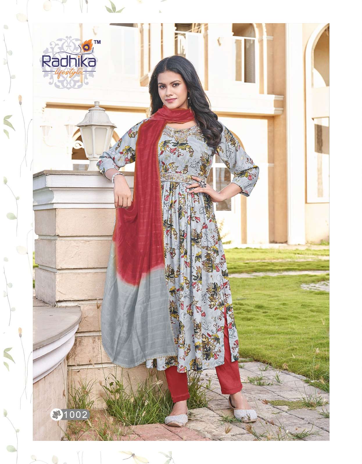 RADHIKA lifestyle LIMELIGHT VOL 1  top pant dupatta 3 pics 